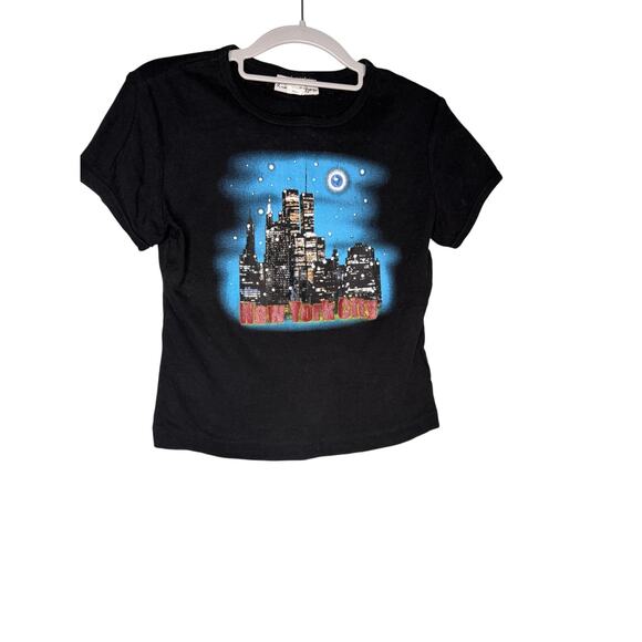Self Esteem Tops - Vintage y2k Self Esteem New York City geaphic baby tee